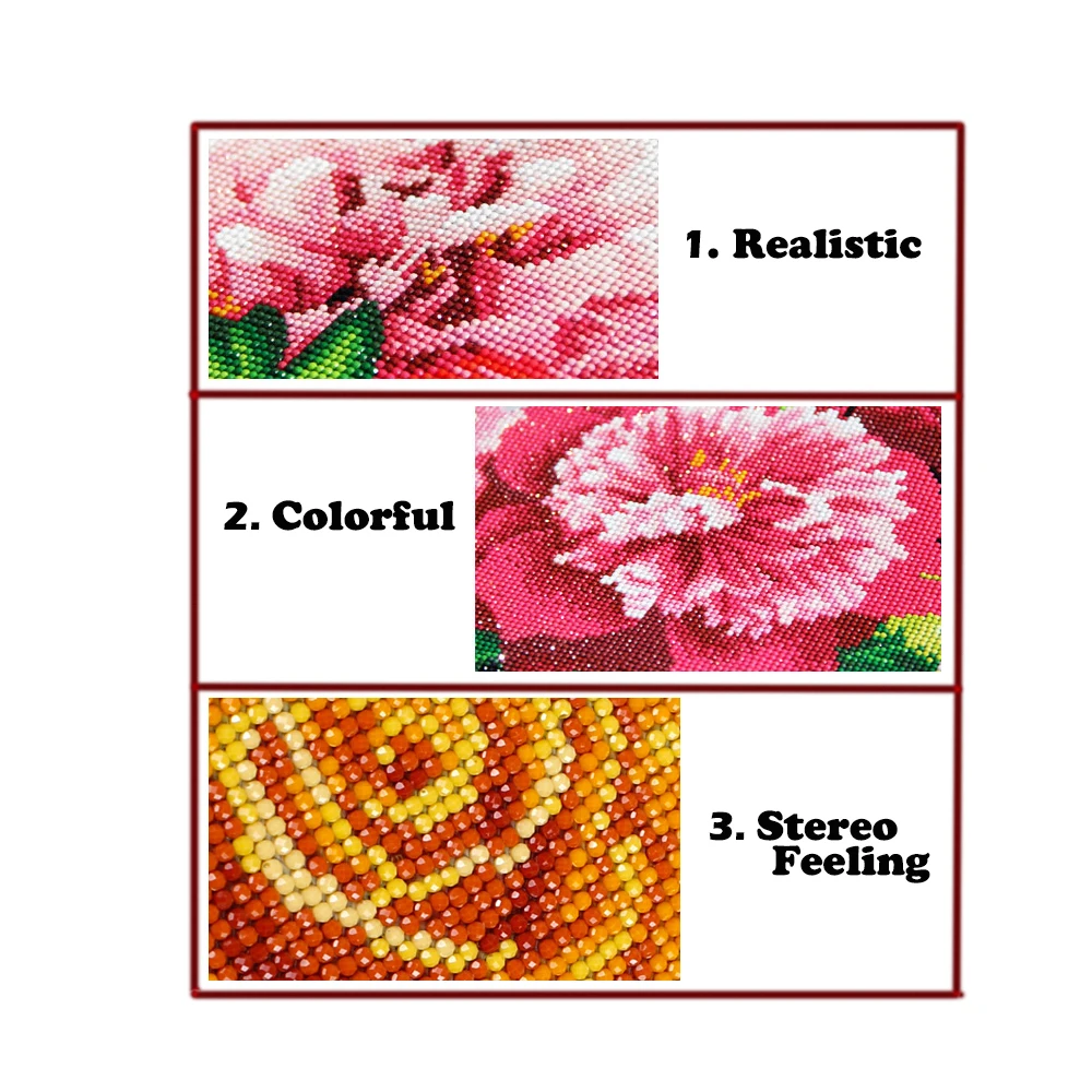 Круглый бриллиант наборы вышивки крестиком вставить гладью 'mountains и озер