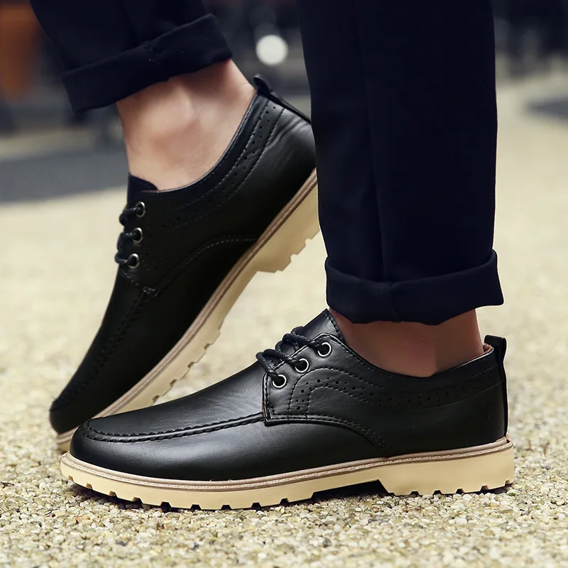 Hot style British fashion waterproof breathable slip-on business suits men casual shoes | Обувь
