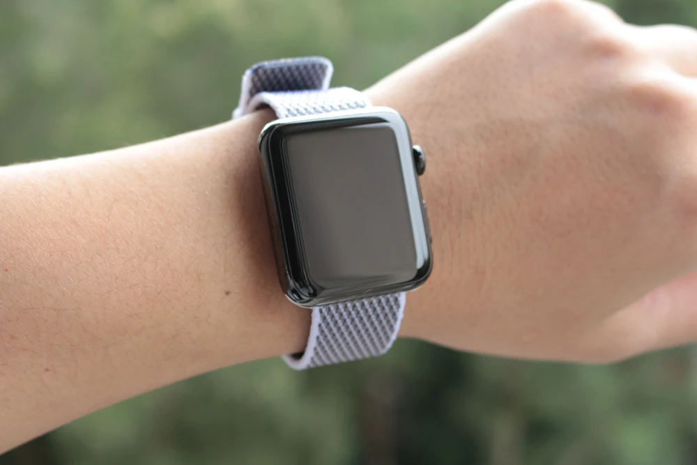 URVOI ремешок для Apple Watch series 5 4 3 2 1 тканая нейлоновая ткань-как на ощупь ремешок для iWatch new pride edition Классическая пряжка