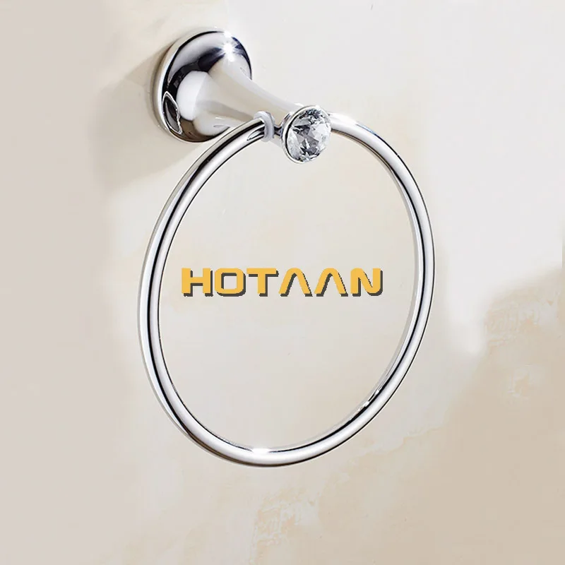 Хромированный держатель для полотенец Настенный Круглый из нержавеющей стали с