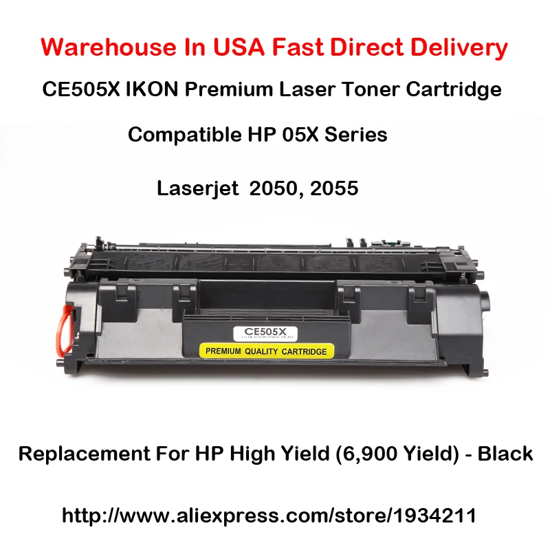 CE505X 05X серии лазерный тонер картридж совместимый для HP LaserJet 2050 2055 высокая