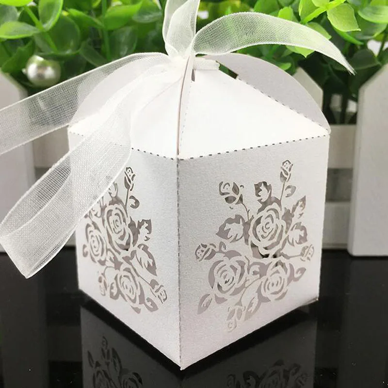 Коробка для конфет с лазерной резкой 50 шт.|box for|boxes for partybox wedding favor |