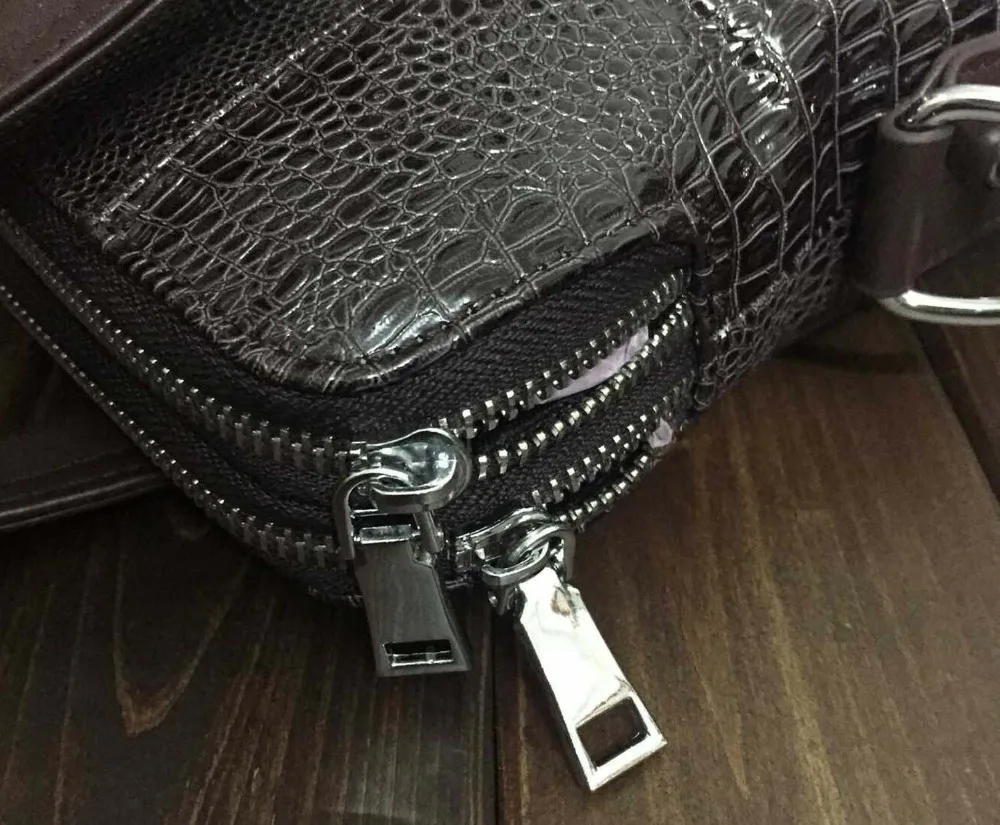 Сумка из натуральной кожи крокодила мужской деловой Повседневный портфель сумка