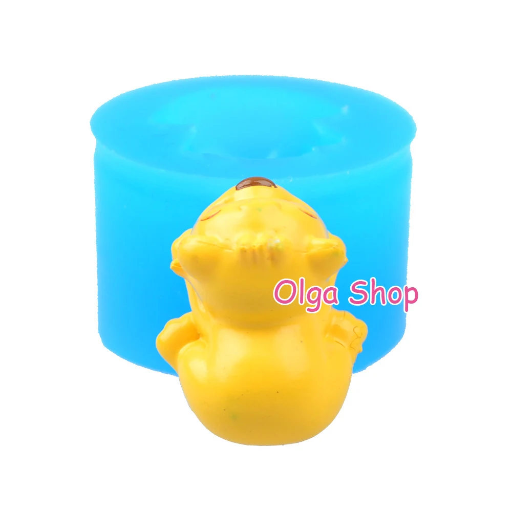 DYL272 20 5 мм 3D Baby Tiger силиконовая форма в виде животных Sugarcraft торт Topper помадка