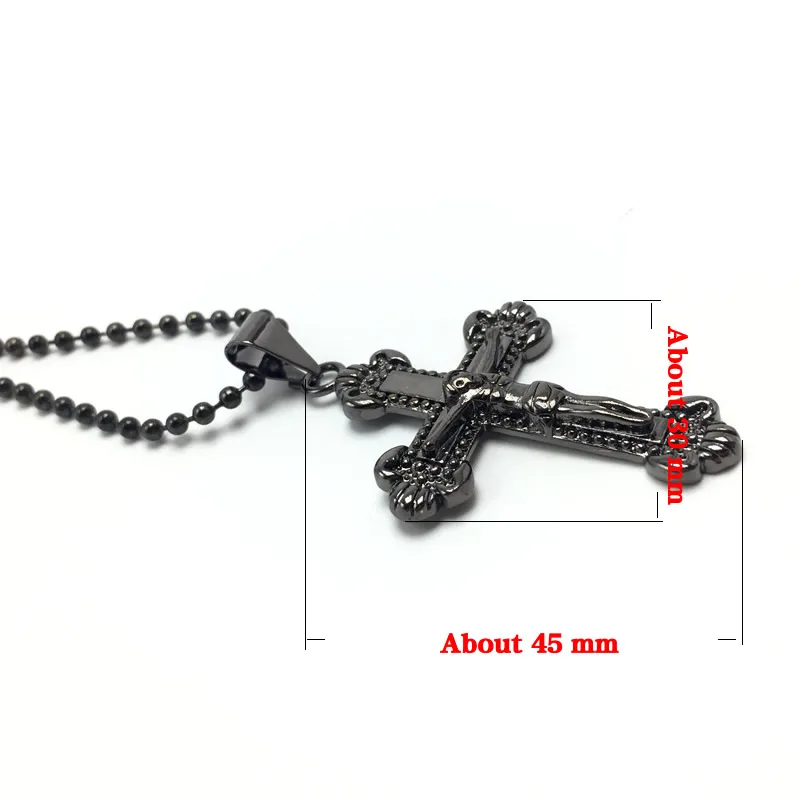 Fashion Trendy Stainless Steel Simple Little Cross Pendant Necklace For men or women jewelry 2019 4 colors Best Gift | Украшения и