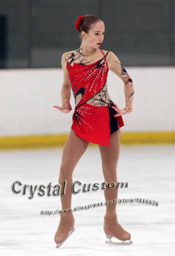 

Hot Sales Custom Child Ice Skating Competition Dress Beautiful New Brand Vogue Figure Skating Dresses DR2814