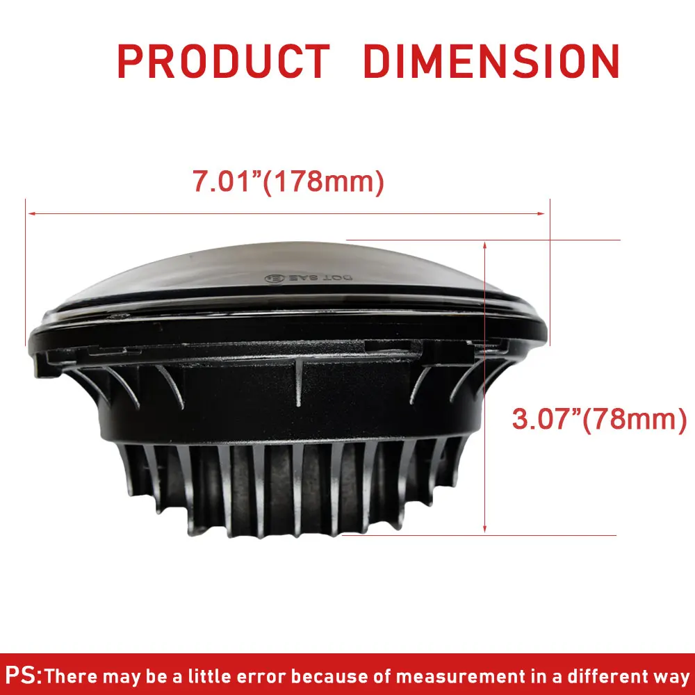 2 шт. светодиодные фары 7 дюймов 75 Вт 35 Hi Lo луч 5000lms 3000lm мото велосипед Jeep Wrangler 1997 2016