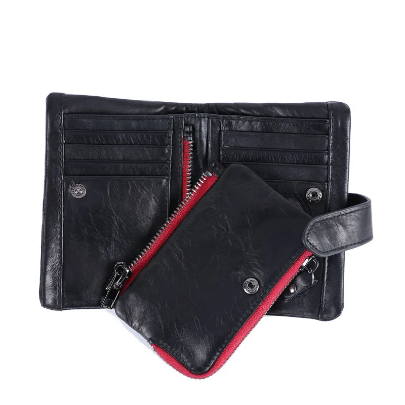 Портмоне мужское из 100% натуральной кожи в стиле ретро|wallet card holder|card holder for menbrand men