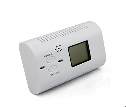 Battery Operated Carbon Monoxide Detector Poisoning Gas Fire Warning Safe Alarm LCD Display with Clock Voice | Инструменты