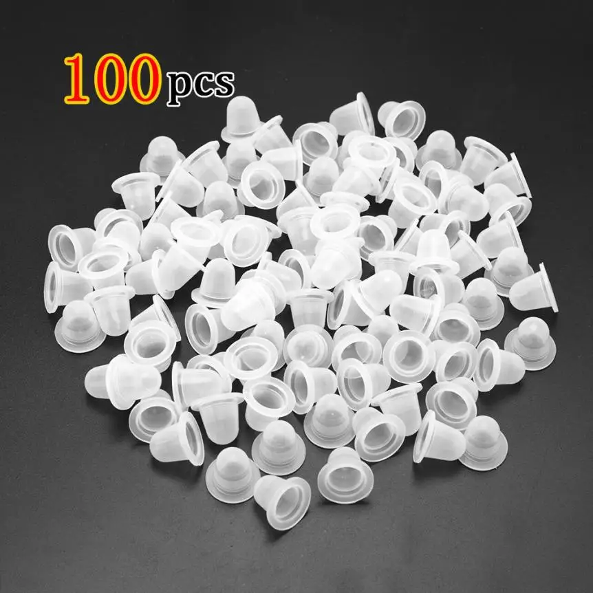 100 шт. силиконовые колпачки для тату-чернил | Красота и здоровье