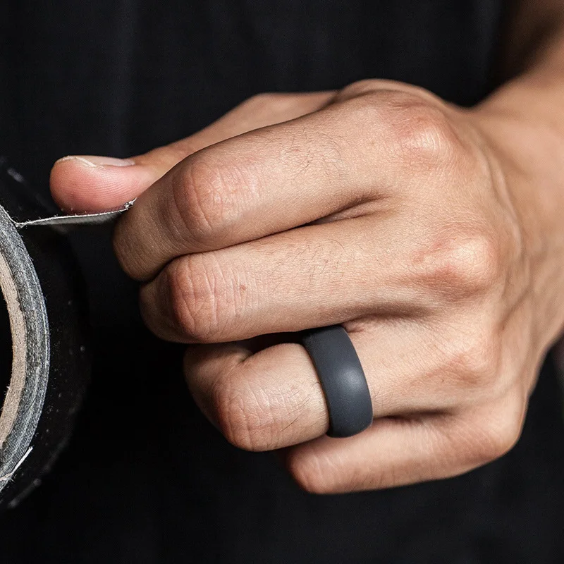 10 шт многоцветные обручальные силиконовые кольца гипоаллергенные гибкие