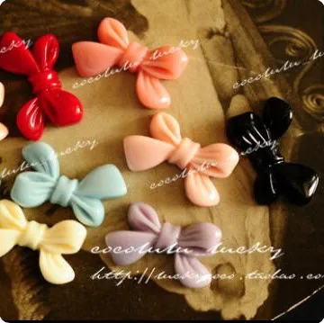 

24mm European Resin bowknot Cameo pendants,mix colors Resin Flower,resin Flower vintage pendants,DIY resin beads Craft jewelry