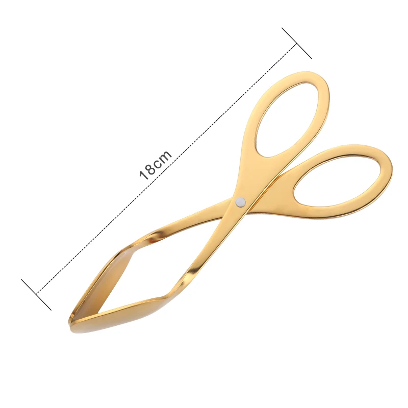 gold 1 pc Креативная кухонная утварь с зажимом для еды, красочный буфет, инструмент для приготовления пищи, нержавеющая сталь, зажим для хлеба, Золотой зажим для выпечки, набор инструментов - Цвет: gold 1 pc