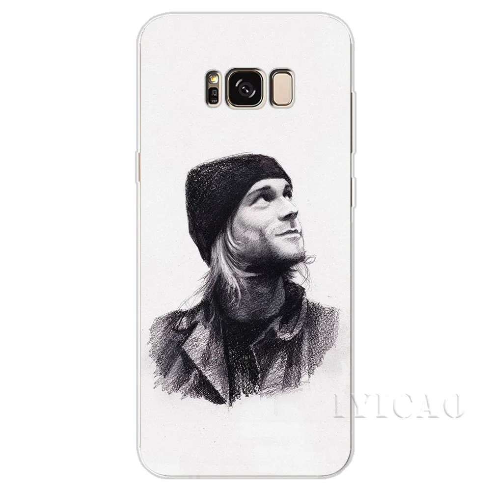 IYICAO Nirvana Kurt Cobain жесткий чехол для Samsung Galaxy S6 S7 край S8 S9 S10 плюс S10e Note 8 9