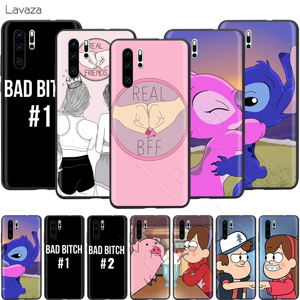 Lavaza Girls Best Friends BFF Case for Huawei Mate Y7 Y9 P8 P9 P10 P20 P30 P40 Max Lite Pro P Smart Mini |
