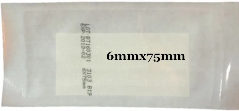6x75mm 2 сумки, закручивающая кожу полоса, медицинская хирургическая клейкая лента, нет необходимости в шве кожи, стерильная раневая повязка, послеродовой ремонт ран - Цвет: 6x75mm