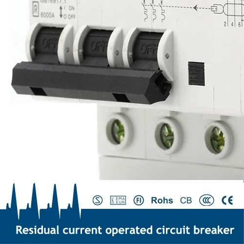 

CE certificated 3P+N 63A residual current circuit breaker RCCB