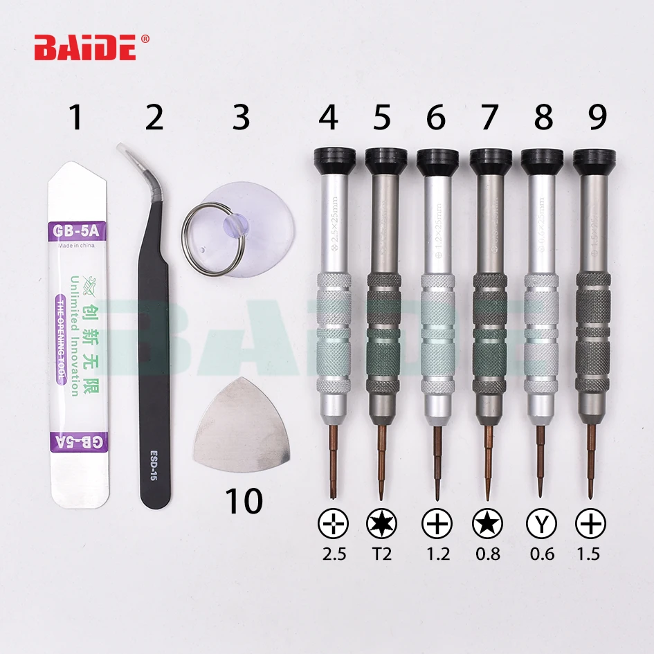 Cheap جديد 10 في 1 متعددة الوظائف الدقة مفك مجموعة آيفون كمبيوتر محمول صغير أدوات إصلاح الإلكترونية عدة 50 مجموعات وحدة