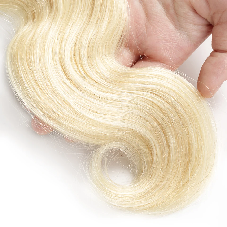 HJ WEAVE BEAUTY 8A 3 шт/лот девственные волосы пучки светлых волос объемная волна