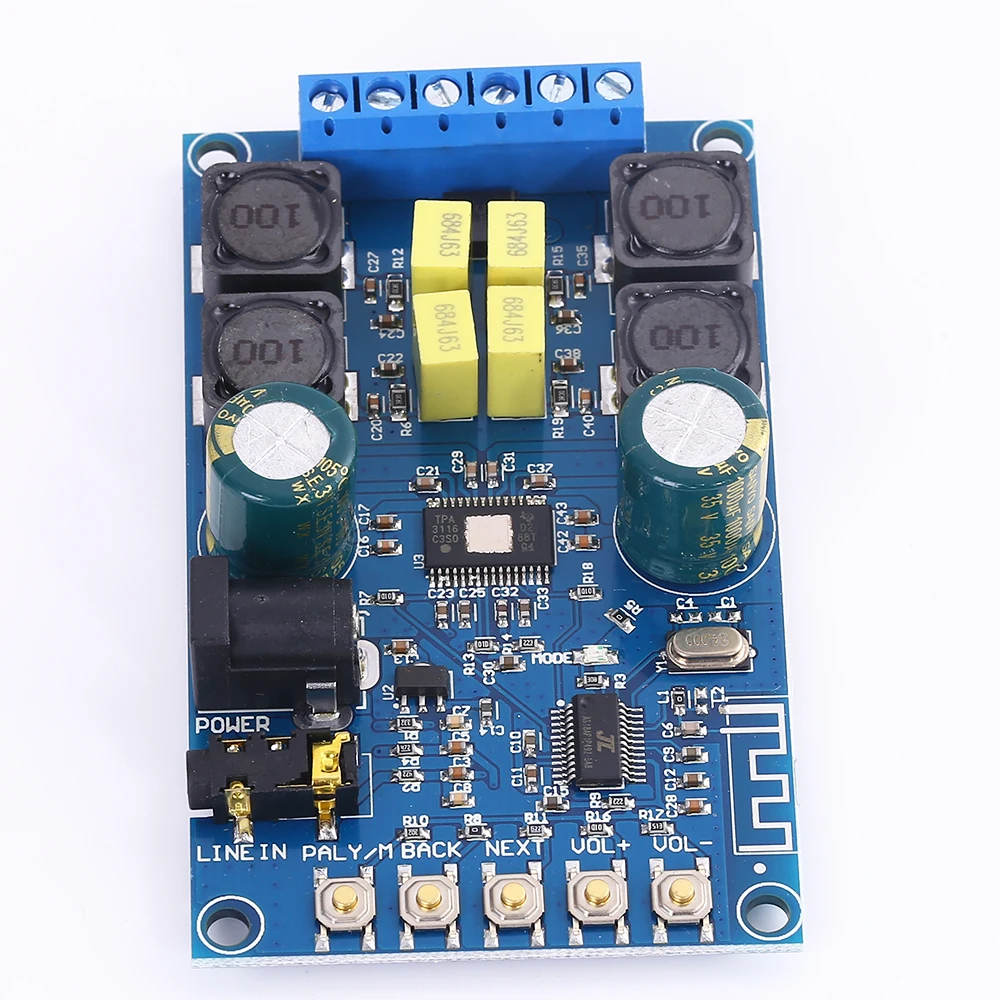 Bluetooth цифровой усилитель доска двухканальный АУДИО Hi-Fi Мощность усилители модуль с защиты оболочки аудио Плата усилителя