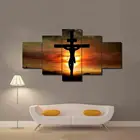Модульный плакат с HD-печатью, на холсте с изображением Иисуса Христа, Креста, Бога, заката, пейзажа, картины для гостиной, декоративные картины, настенное художественное оформление