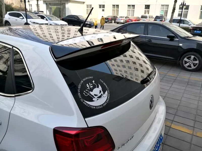 Для Volkswagen Polo АБС высококачественный спойлер 2010- год спойлер праймер или DIY цветной автомобильный спойлер заднего крыла для Polo
