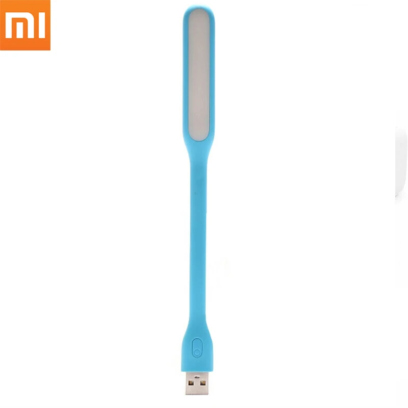 Xiaomi Blue LED Xiaomi Fan Mijia USB СВЕТОДИОДНЫЙ светильник Xiaomi USB светильник с переключателем для банка питания/Comupter 5 в 1,2 Вт портативный светодиодный светильник - Цвет: Xiaomi Blue LED