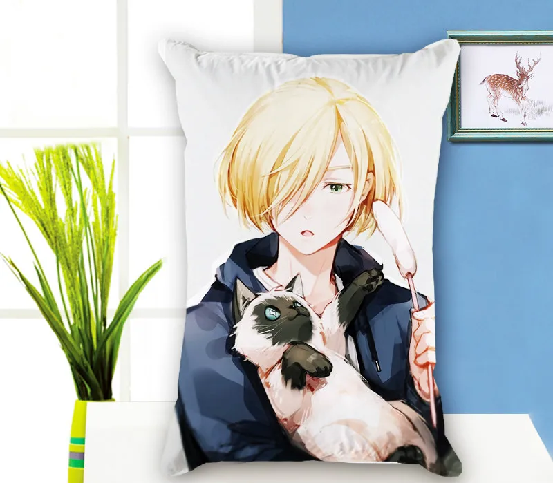 Японское аниме Юри на льду Прямоугольная подушка Чехол dakimakura Наволочка декоративная подушка чехол дропшиппинг - Цвет: V