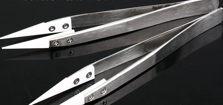 Анти-статические керамические съемный нержавеющей стали пинцет электронные