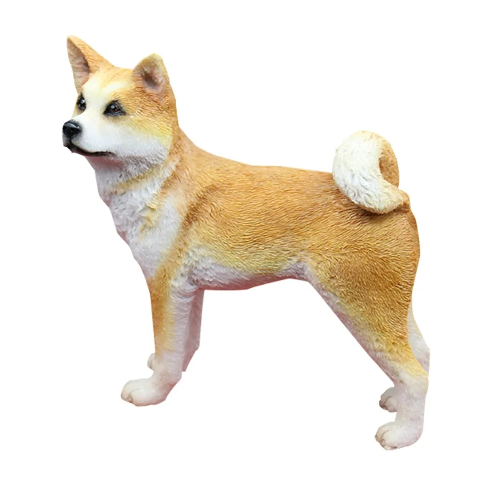 Японская статуэтка для собак Akita ручная работа из искусственной смолы украшения
