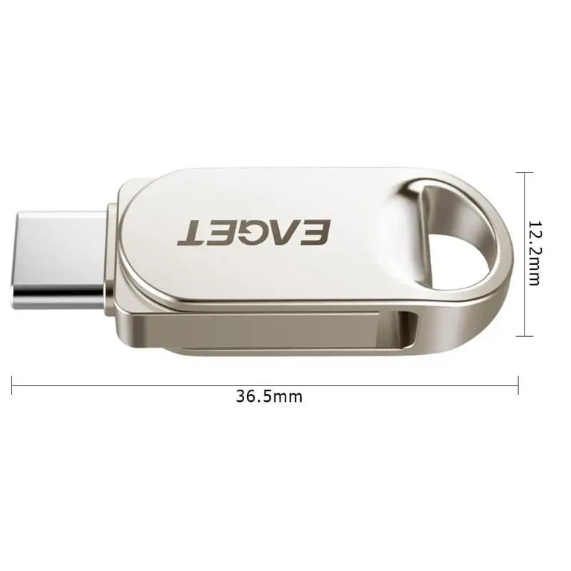 EAGET CU30 мини металлический USB 3,0 Тип C флэш-накопитель 16 ГБ 32 ГБ 64 Гб 128 ГБ Флешка USB C type-C OTG карта памяти, Флеш накопитель для телефона