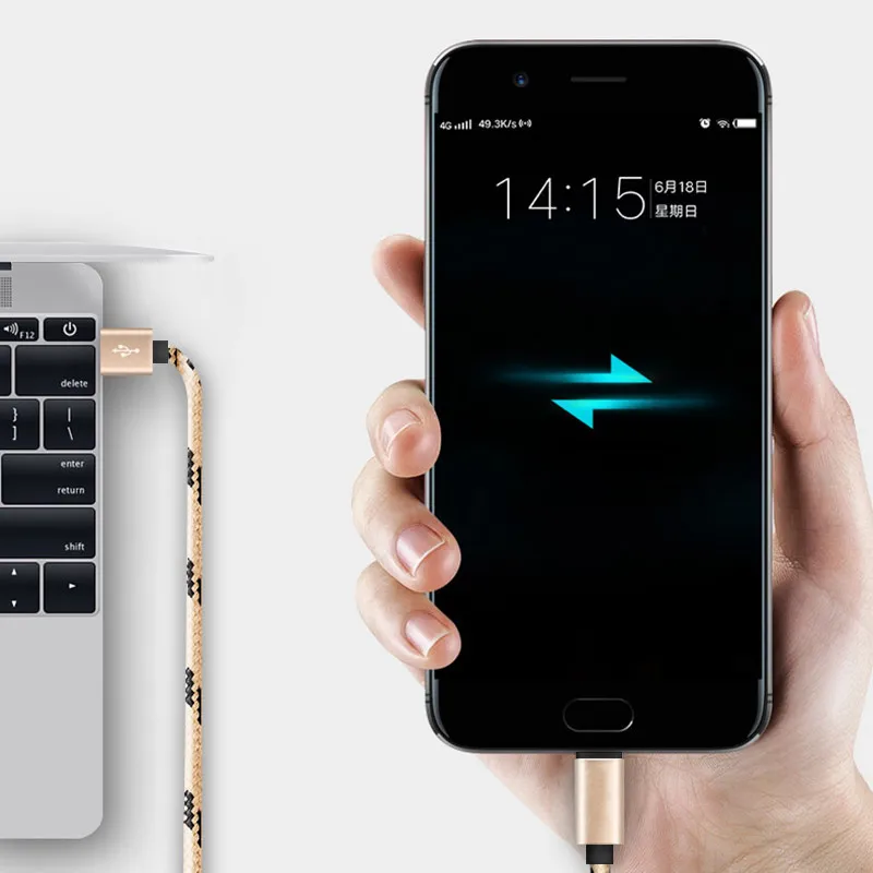 Кабель Micro USB для зарядки Samsung galaxy S7 S6 Edge A3 A5 Xiaomi Redmi Note 5 6 6A Android кабель передачи