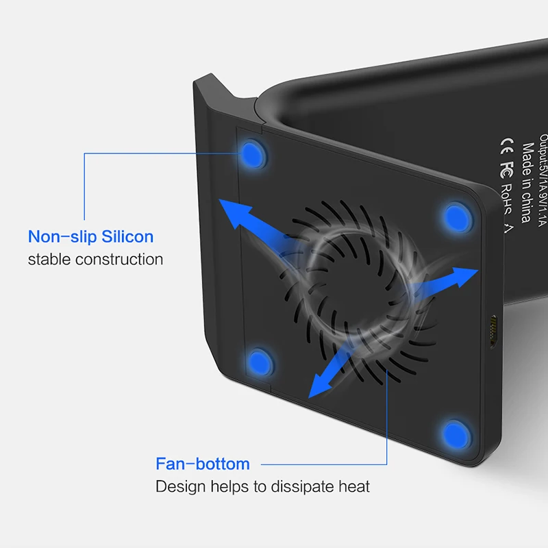 FLOVEME 10W Qi Wireless Charger For iPhone XR 7 8 X Xs Samsung Galaxy S10 Plus S8 S9 S7 Fast Charging Dock | Мобильные телефоны и