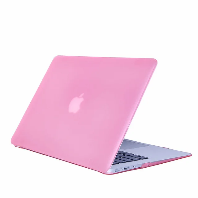 matte pink 4в1 кристальная прозрачность и матовый Pro 13 15 чехол с/t сенсорной панелью A1706 A1708 A1707 для Macbook Air 13 retina 13 12 дюймов+ подарок - Цвет: matte pink