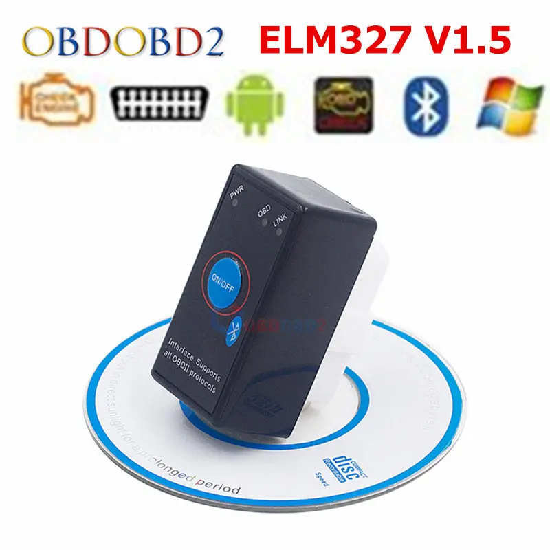 Автомобильный сканер кодов V1.5 Super MINI ELM327 Bluetooth ELM 327 версия 1 5 с чипом PIC18F25K80 OBD2 / OBDII