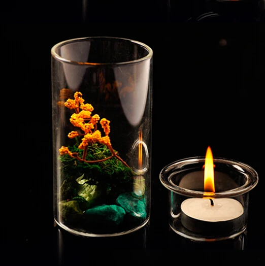 1 шт. Новый Европейский Креативный зеленый Подсвечник сделай сам бонсай для свечи