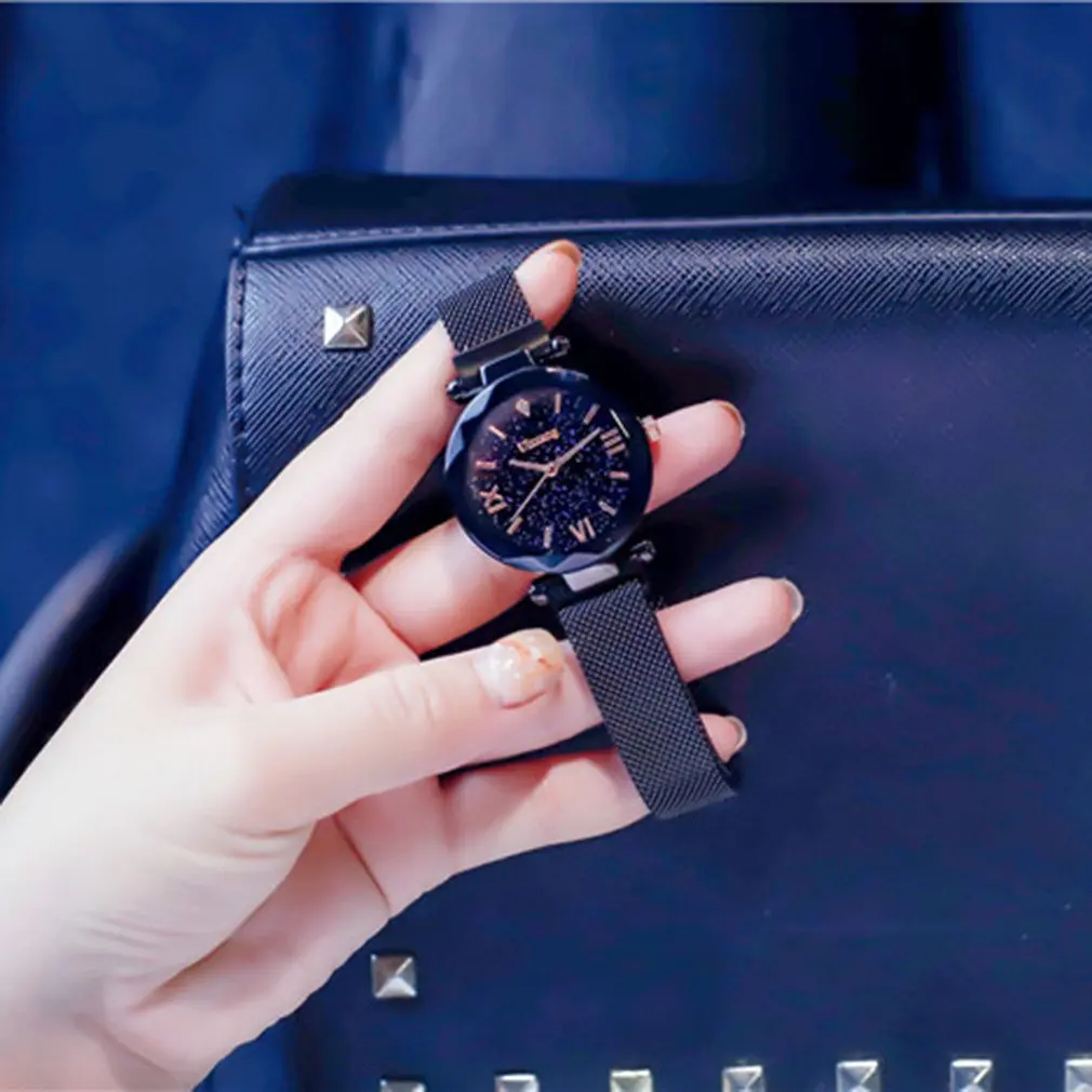 Модные Роскошные Брендовые Часы для женщин женские флэш-звезды Montre Femme круглый