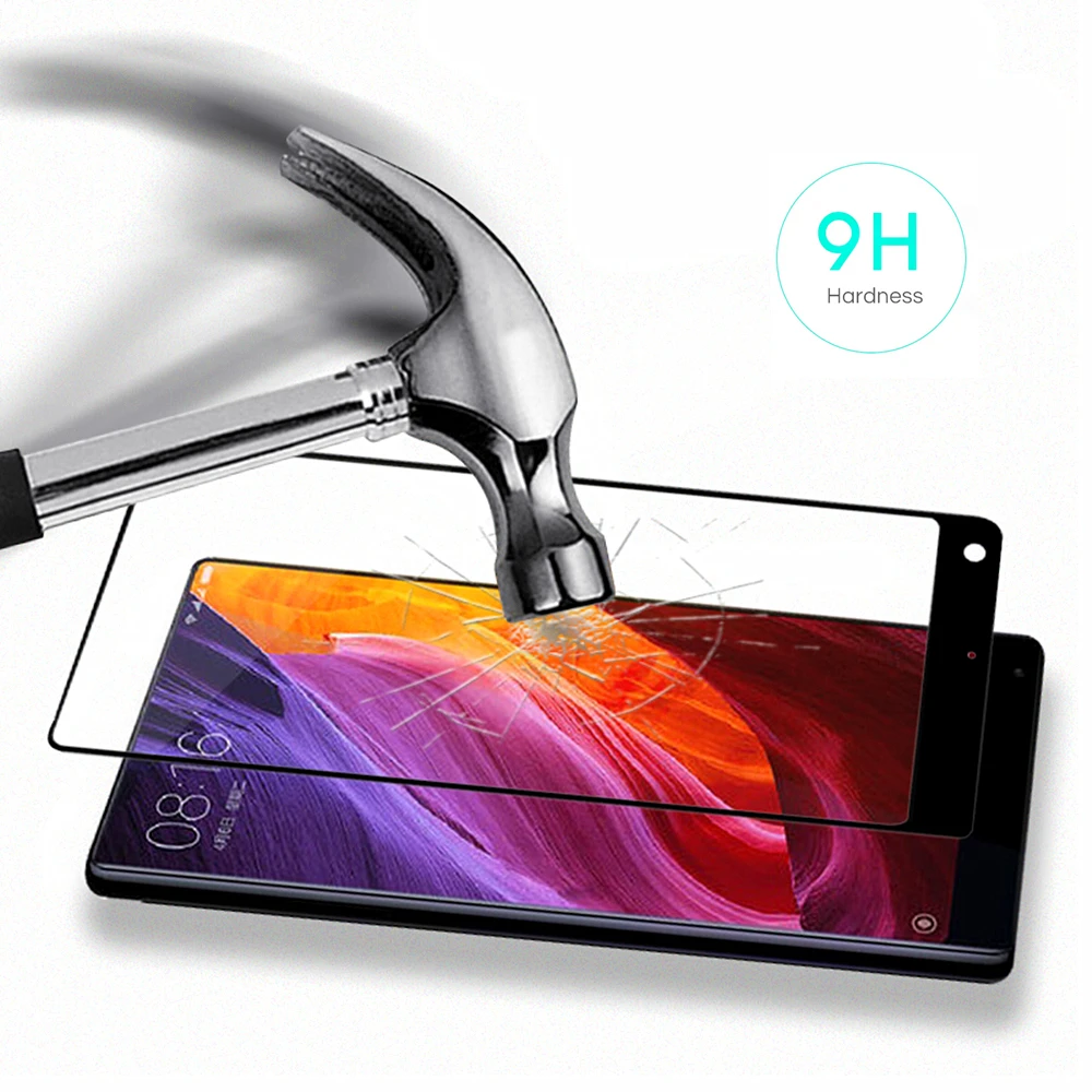 3D закаленное стекло для Xiaomi Mi Mix 2 Полное покрытие экрана Взрывозащищенная