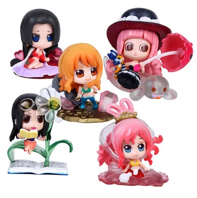 5 стилей Аниме одна деталь фигурку нами Робин Shirahoshi Perona Боа Хэнкок Nimi украшения