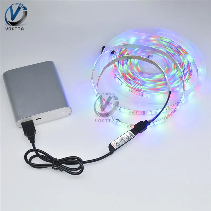 Светодиодная лента SMD2835 с USB кабелем водонепроницаемая LED полоска для