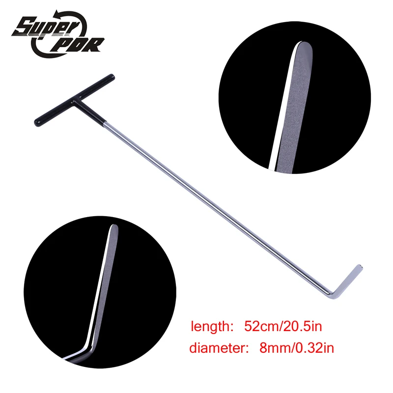 

Super PDR Dent Removal Paintless Dent Repair Tools Push Rods Hooks Hand Tool Pry Bar Hail Damage Repair Tools Opening Tools