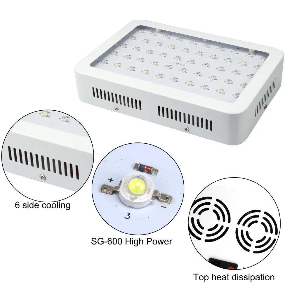 600/1000/1200W LED Grow Light Full Spectrum Red+Blue+White+UV+IR AC 85-265v SMD5730 Led Plant Lamps Aquarium | Освещение