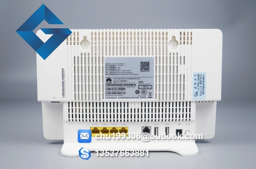 Huawei HS8546 или HS 8546 в GPON ONU 4GE порт + 1 телефон 2USB с 2 4G & 5G двухдиапазонный WiFi английский