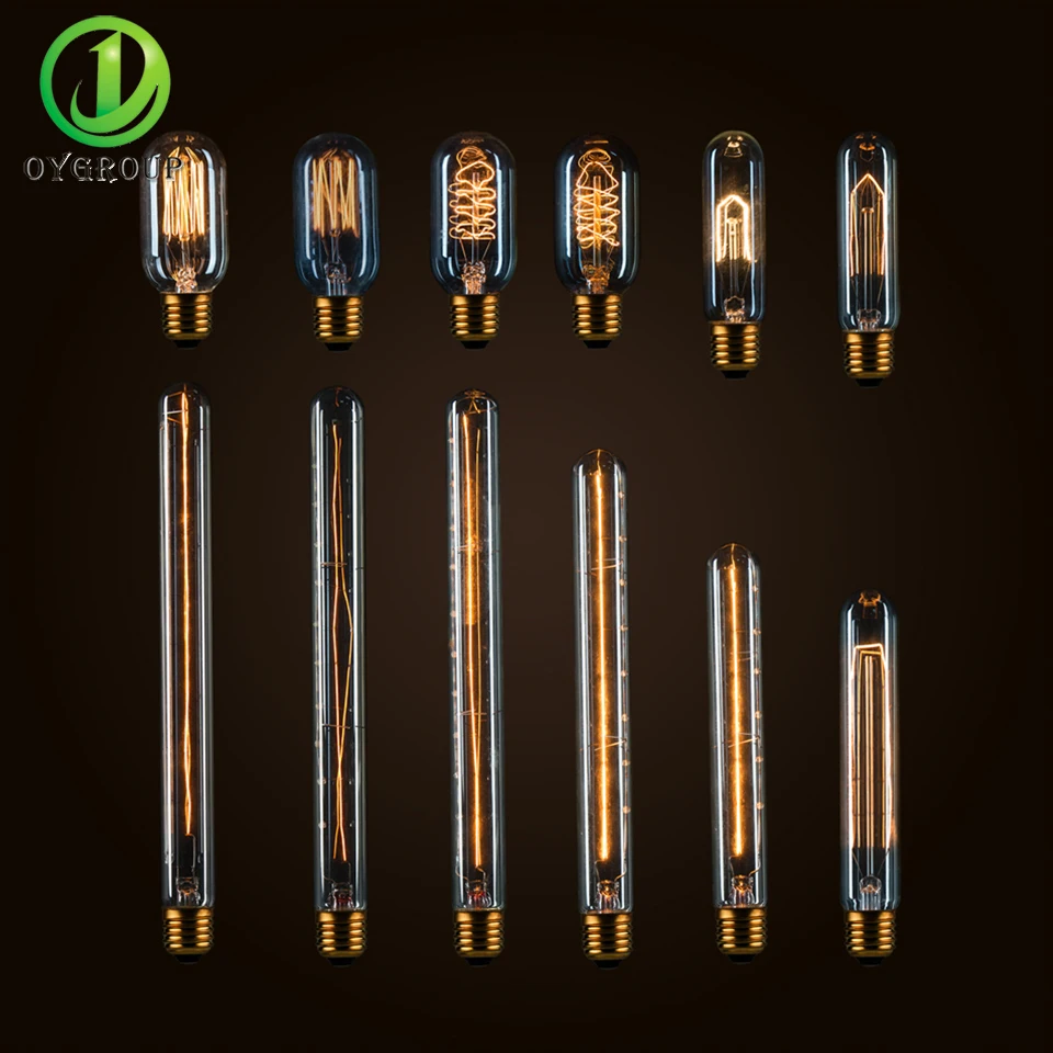 Винтажная лампа накаливания Эдисона серии T30 в стиле ретро лампы E26/E27 110 В 220 T265 T215