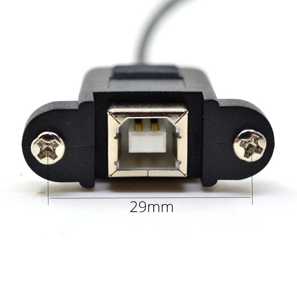 Кабель с прямым углом 0 5 м USB 3 1 Type C папа на 2 B Тип мама для монтажа панели 50 см