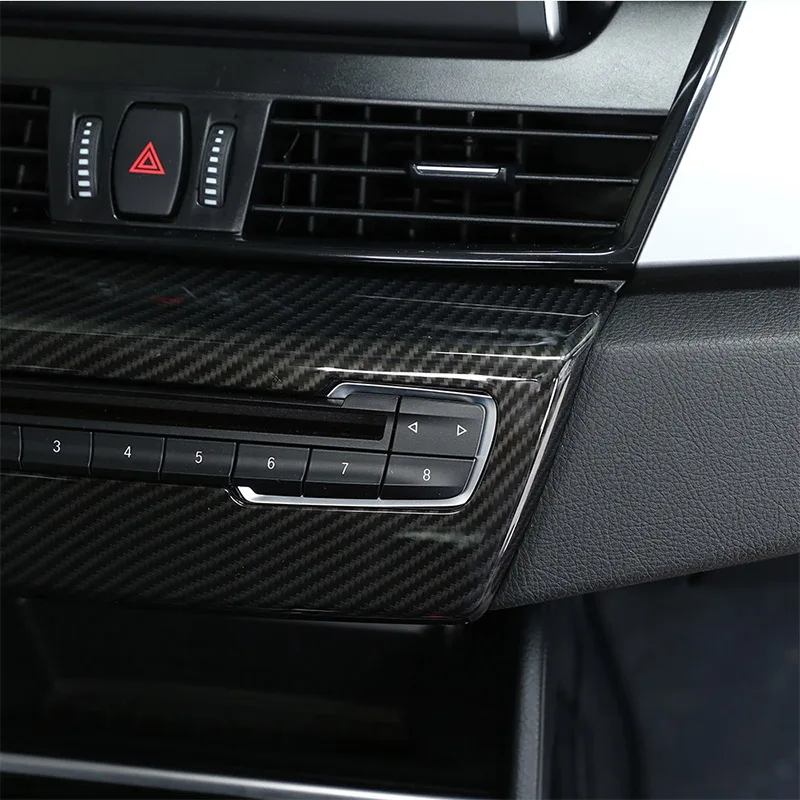 Стильная панель из углеродного волокна для BMW 2 серии F45 F46 218i 2015-2018 ABS центральная