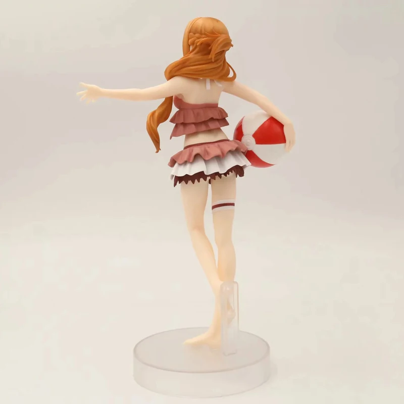 9&quot Sword Art Online SAO Anime Yuuki Asuna EXQ Bikini Beach Wave ver Boxed 23cm PVC Action Figure Collection Model Doll Toys Gift | Игрушки
