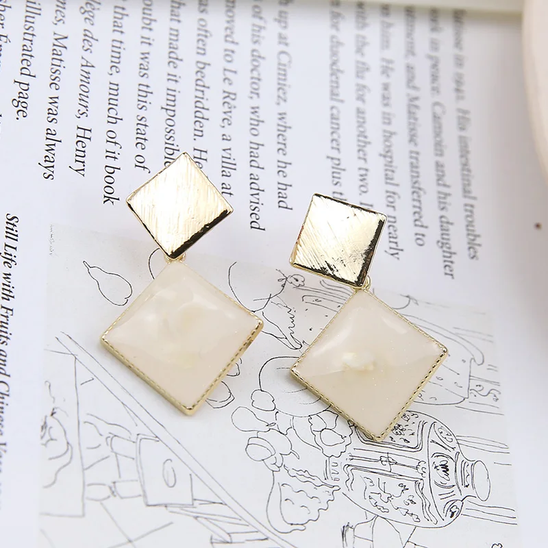 Новое поступление 20 шт./лот Позолоченные эмалевые круглые квадратные ювелирные