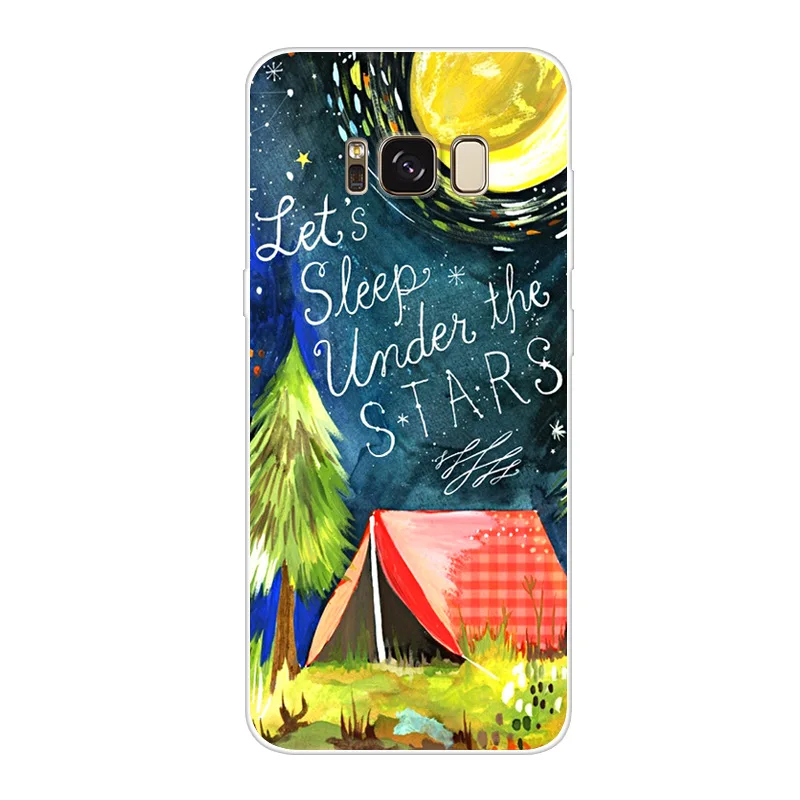 Soft Silicone TPU For Samsung Galaxy S8+ G9550 S8 plus Case Cover cartoon Painted Phone Back Protective Case S8plus G9550 shell