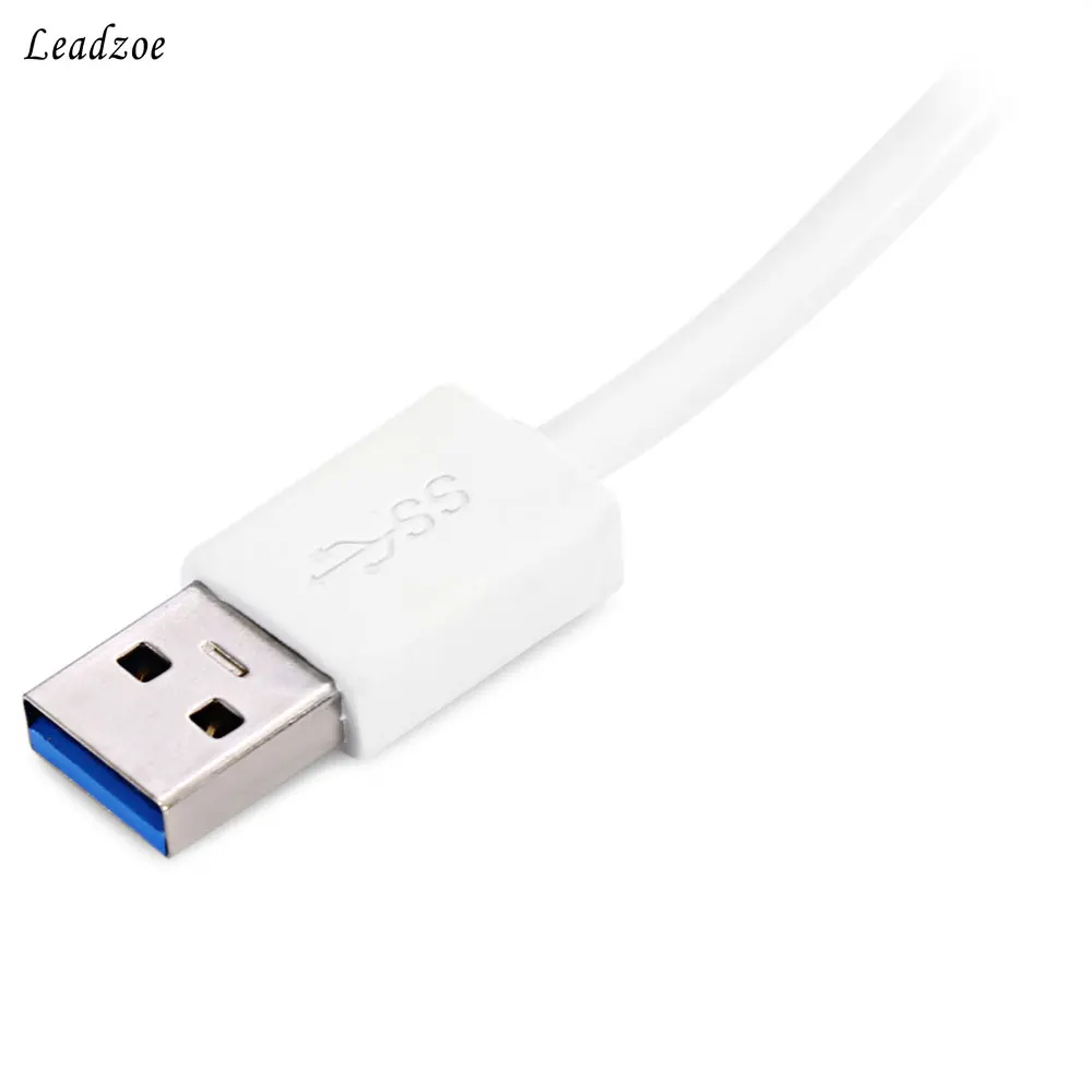 USB концентратор Leadzoe портативный алюминиевый 4 порта 3 0 сплиттер для передачи